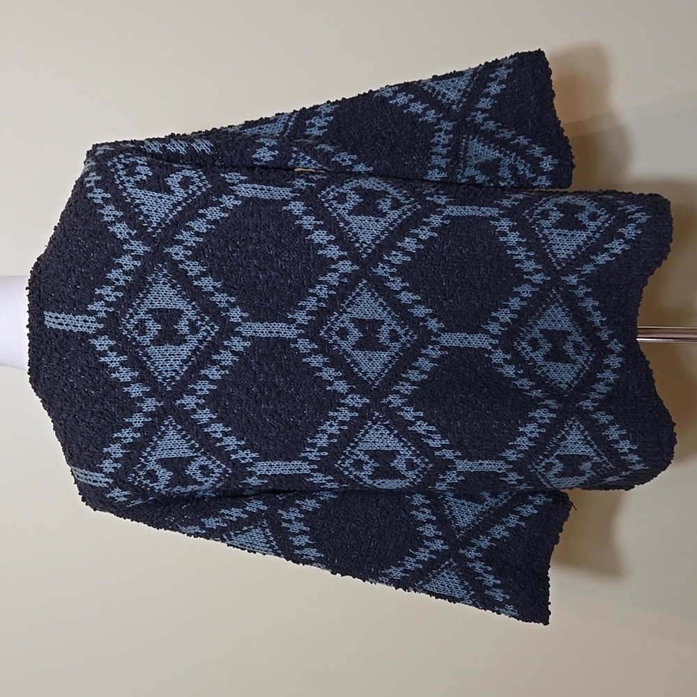 POL‎ Aztec Chunky Knit Oversized Sweater Cardigan Size S Western Southwestern - Picture 8 of 14